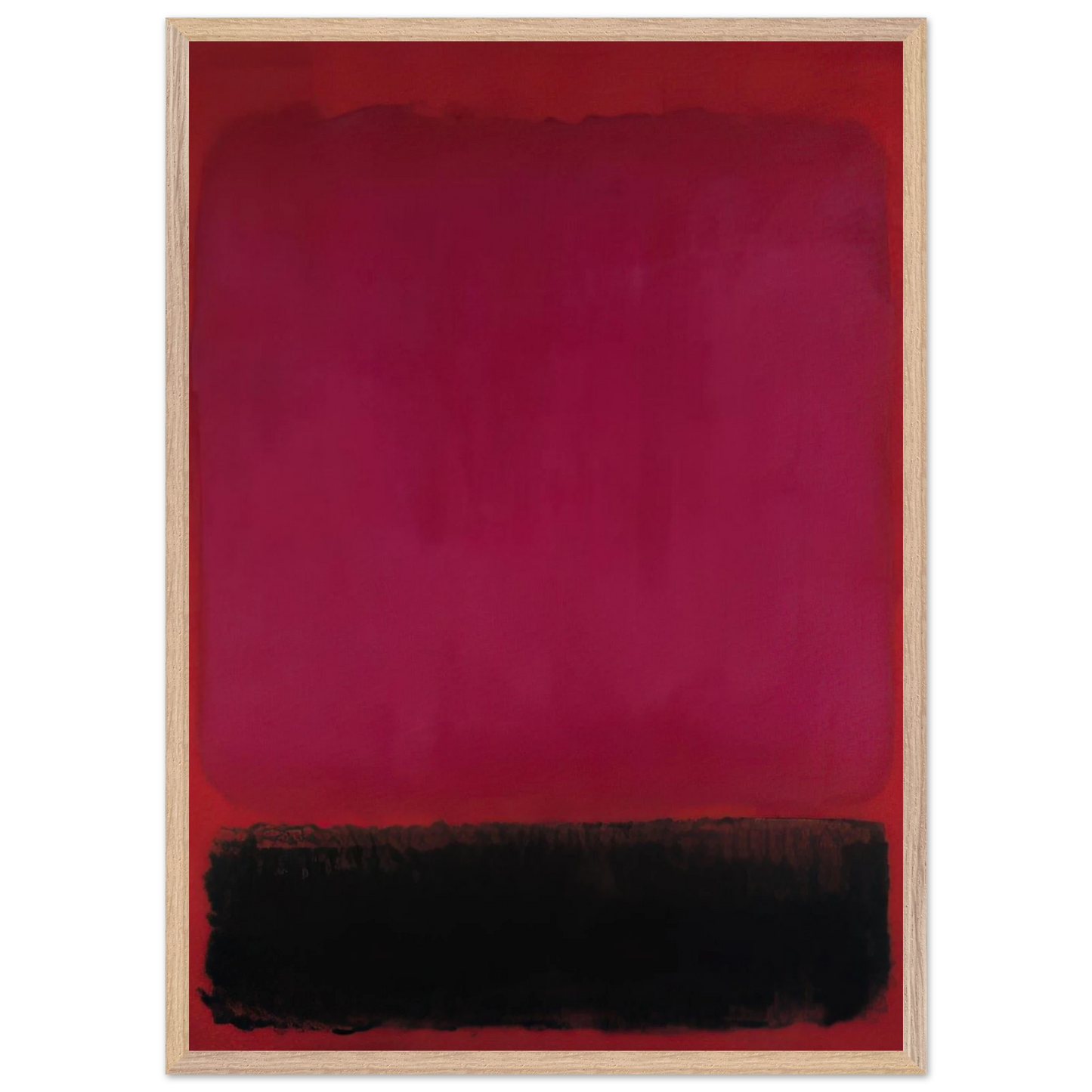Helen Frankenthaler - Untitled - 1967 Wall art - A2 (42 x 59.4  cm) - Premium Wooden Framed Poster With Fine Art Paper-canvas - Black frame