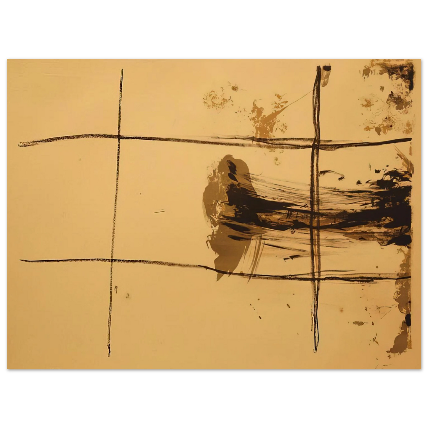Antoni Tapies - CARR S 1967  75x100 cm / 30x40inches Fine Art Poster