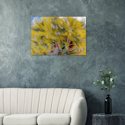 Cottonwood Tree in Spring - Georgia O'Keeffe Brushed Aluminum Print - 70x100 cm / 28x40 inches | Georgia O'Keeffe Aluminum Print | Georgia O'Keeffe Prints