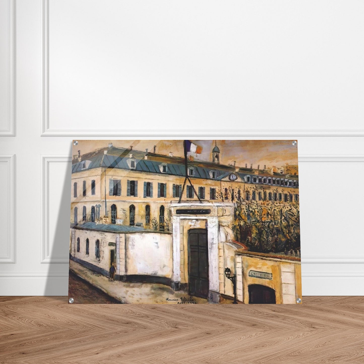 MILITARY HOSPITAL - Maurice Utrillo Acrylic Print - 70x100 cm / 28x40″ inches