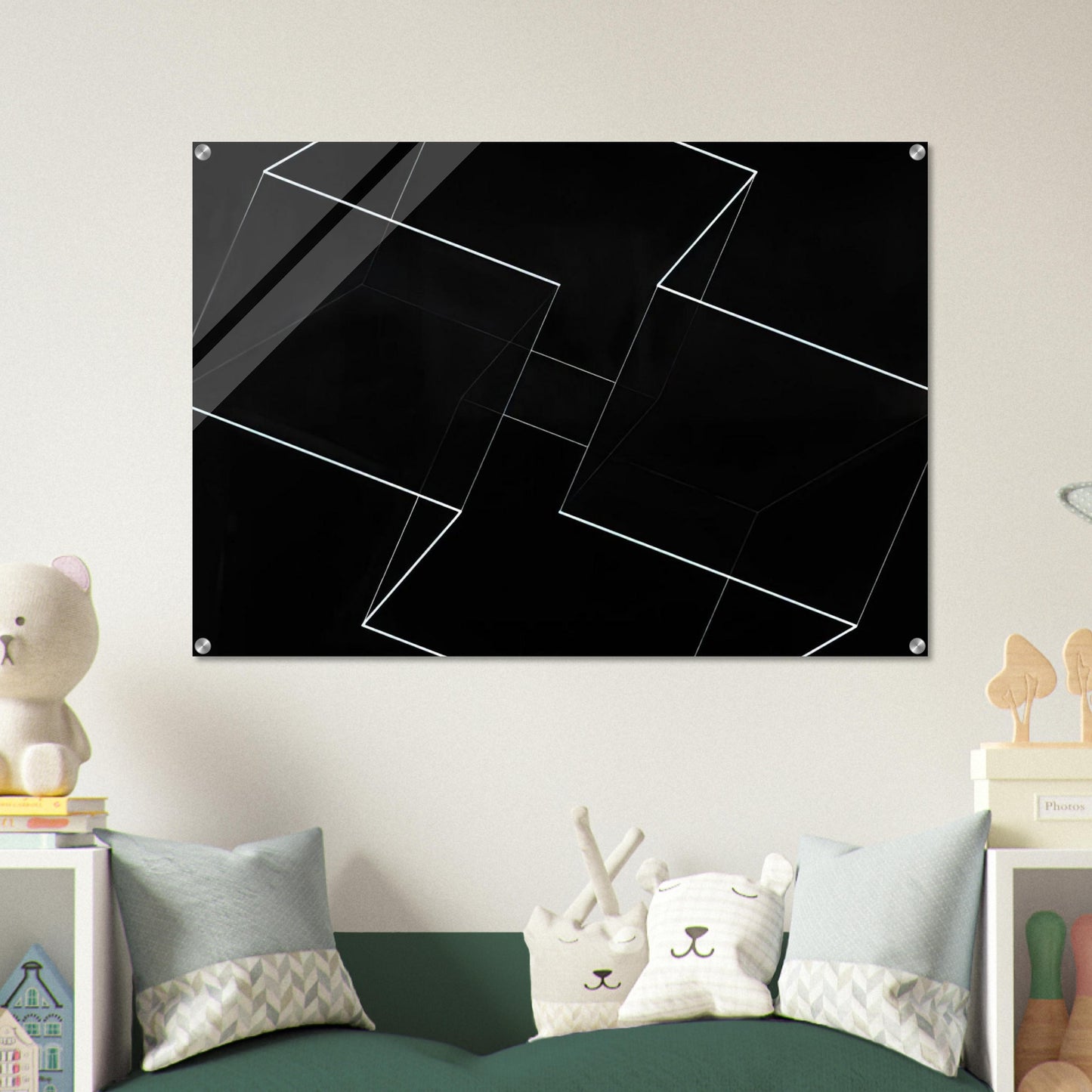 STRUCTURAL CONSTELLATION ALPHA 1954 - Josef Albers Acrylic Print - 70x100 cm / 28x40″ inches