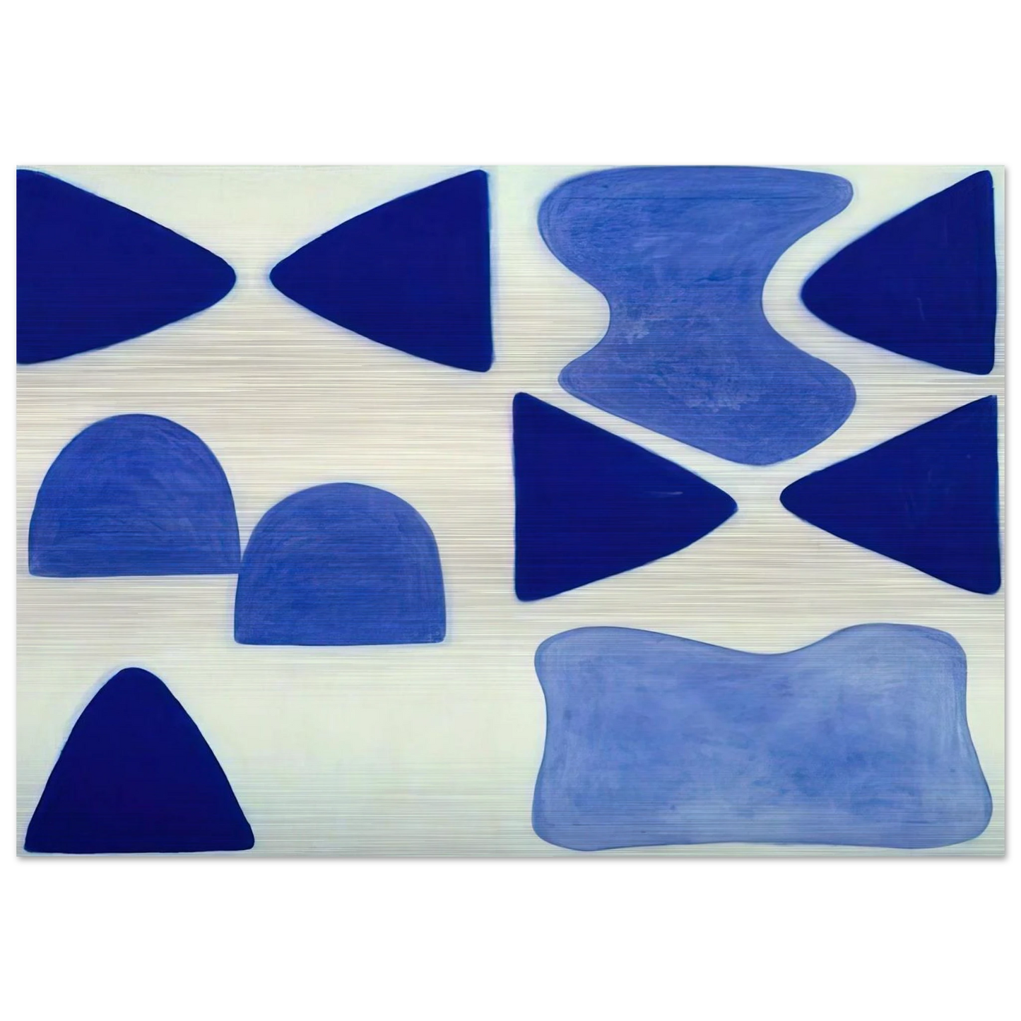 Berlin Blues 4 - 1965 - William Scott Brushed Aluminum Print - 70x100 cm / 28x40 inches | William Scott Aluminum Print | William Scott Prints