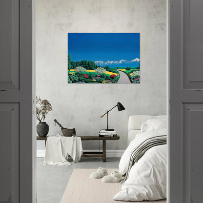 Elv Alps - Hiroshi Nagai Brushed Aluminum Print - 70x100 cm / 28x40 inches | Hiroshi Nagai Aluminum Print | Hiroshi Nagai Prints
