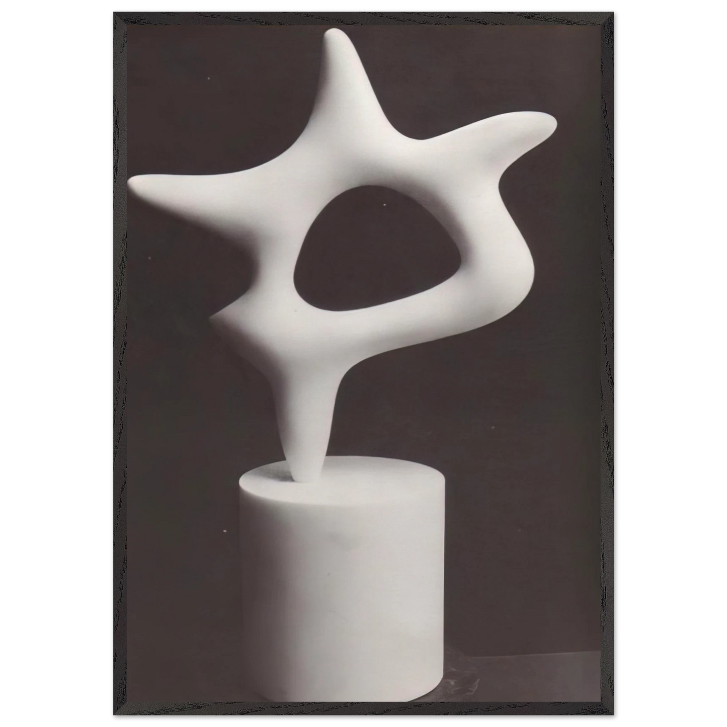 The Star - Jean Arp 70x100 cm / 28x40 inches Framed Art Print – Black Wooden Frame