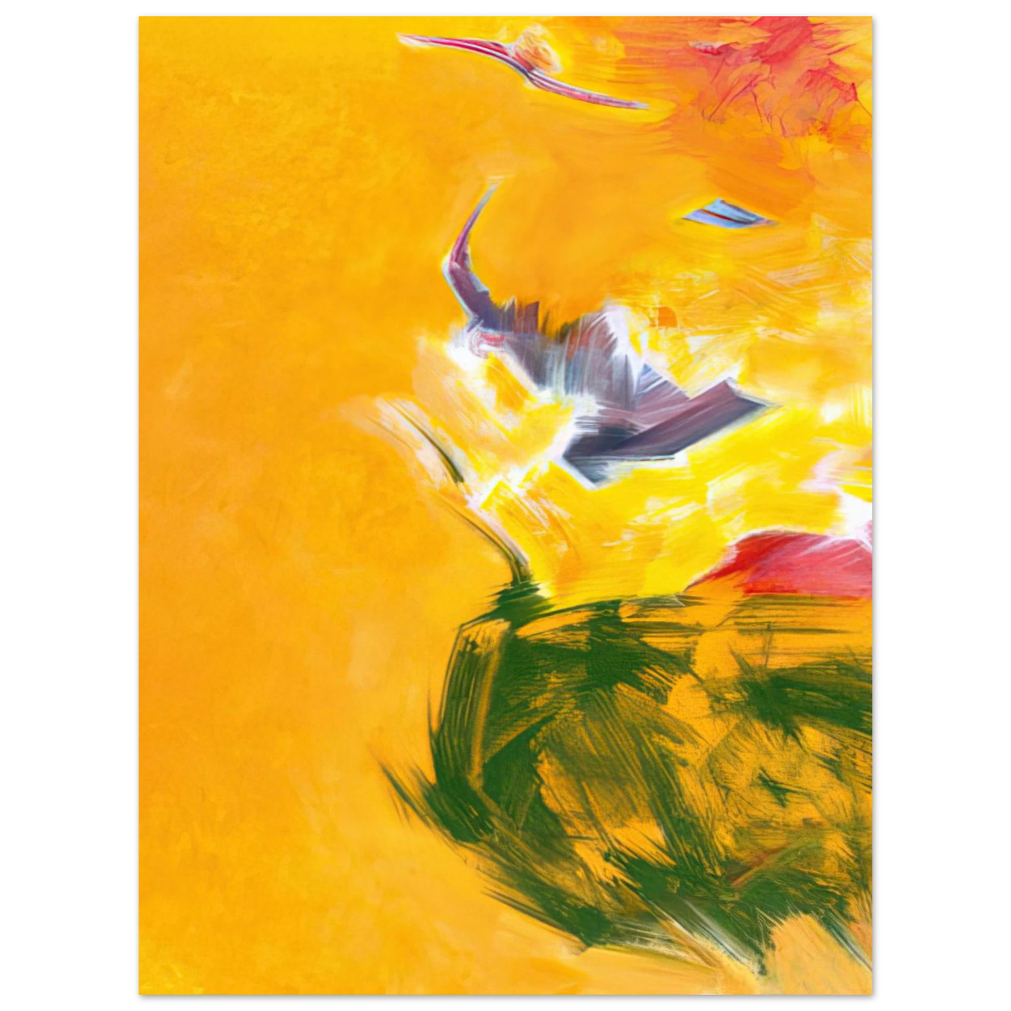 Hassel Smith - Untitled - 1987  75x100 cm / 30x40inches Fine Art Poster