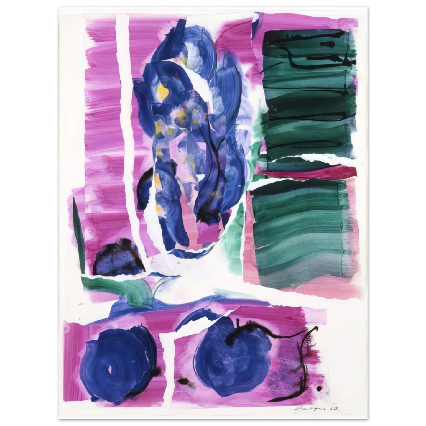 Grace Hartigan - Variations I on Clark's Cove  75x100 cm / 30x40inches Fine Art Poster