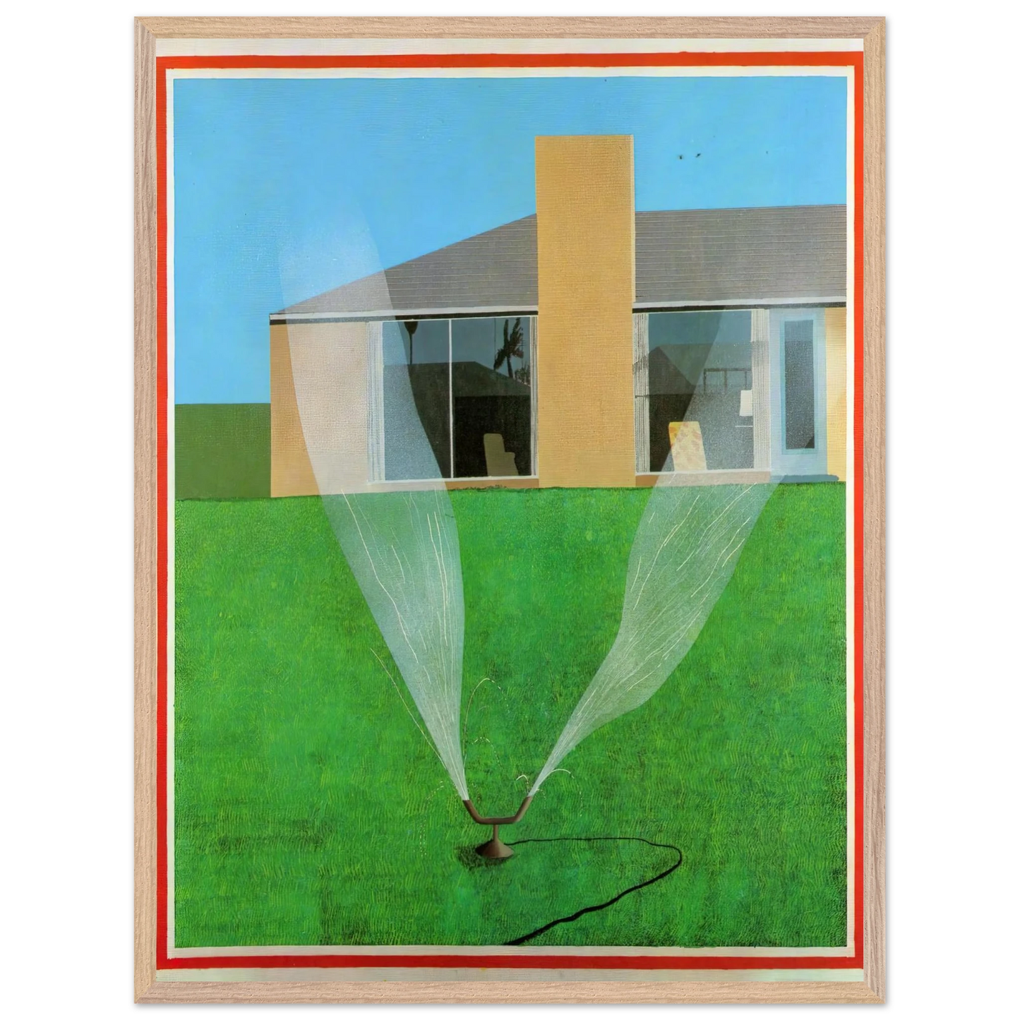 David Hockney - David Hockney Wall art - 30x40 cm / 12x16 inches - Premium Wooden Framed Poster With Fine Art Paper-canvas - Wood frame