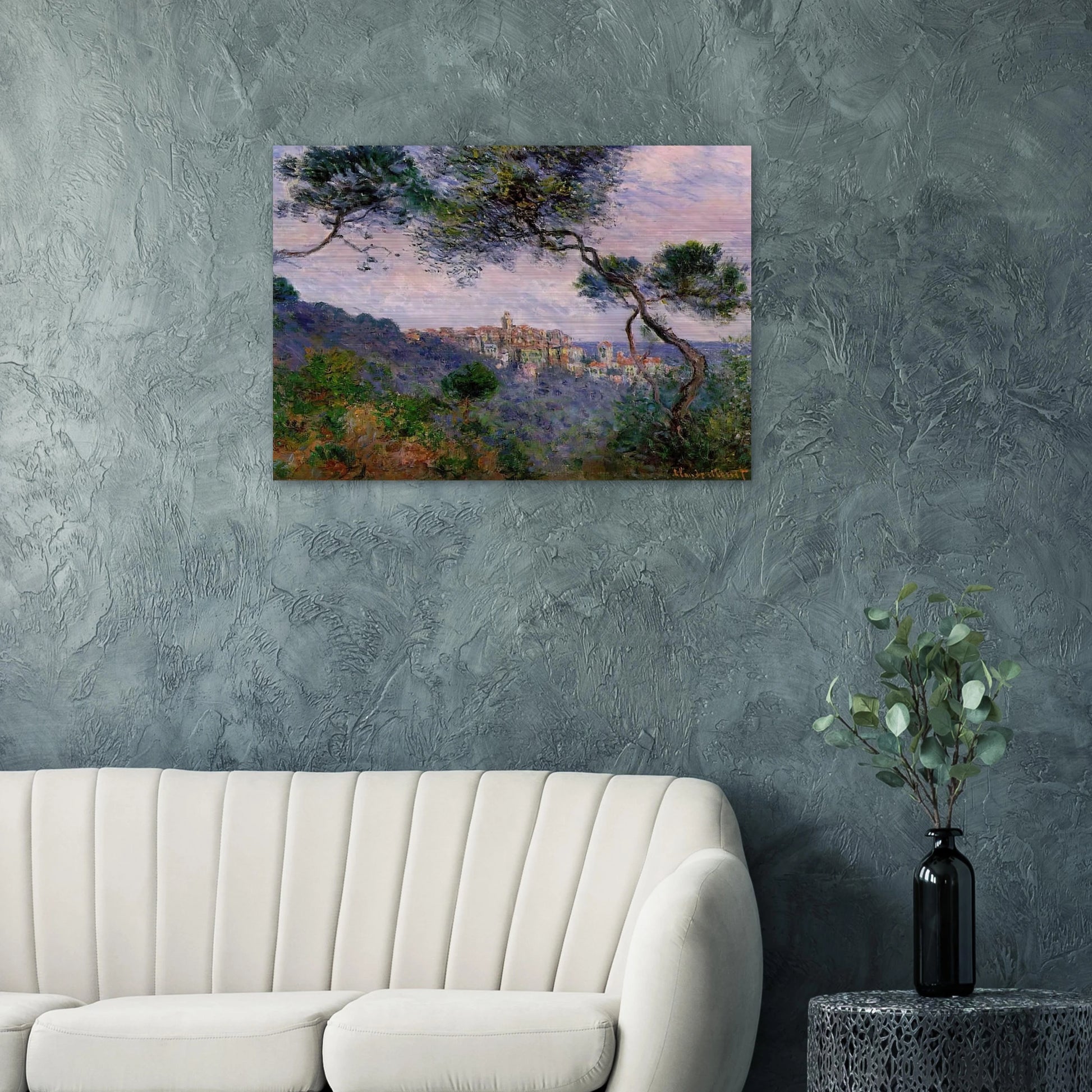 Bordighera, Italy - claude monet Brushed Aluminum Print - 70x100 cm / 28x40 inches | claude monet Aluminum Print | claude monet Prints