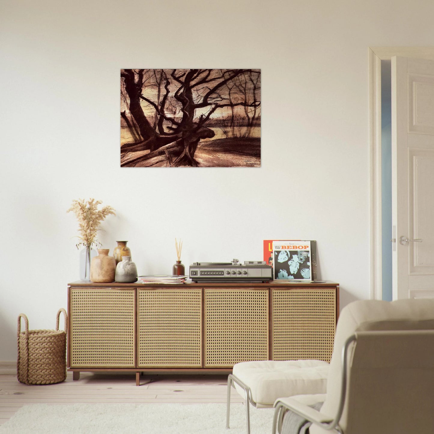 Study of a Tree - Vincent van Gogh Brushed Aluminum Print - 70x100 cm / 28x40 inches | Vincent van Gogh Aluminum Print | Vincent van Gogh Prints