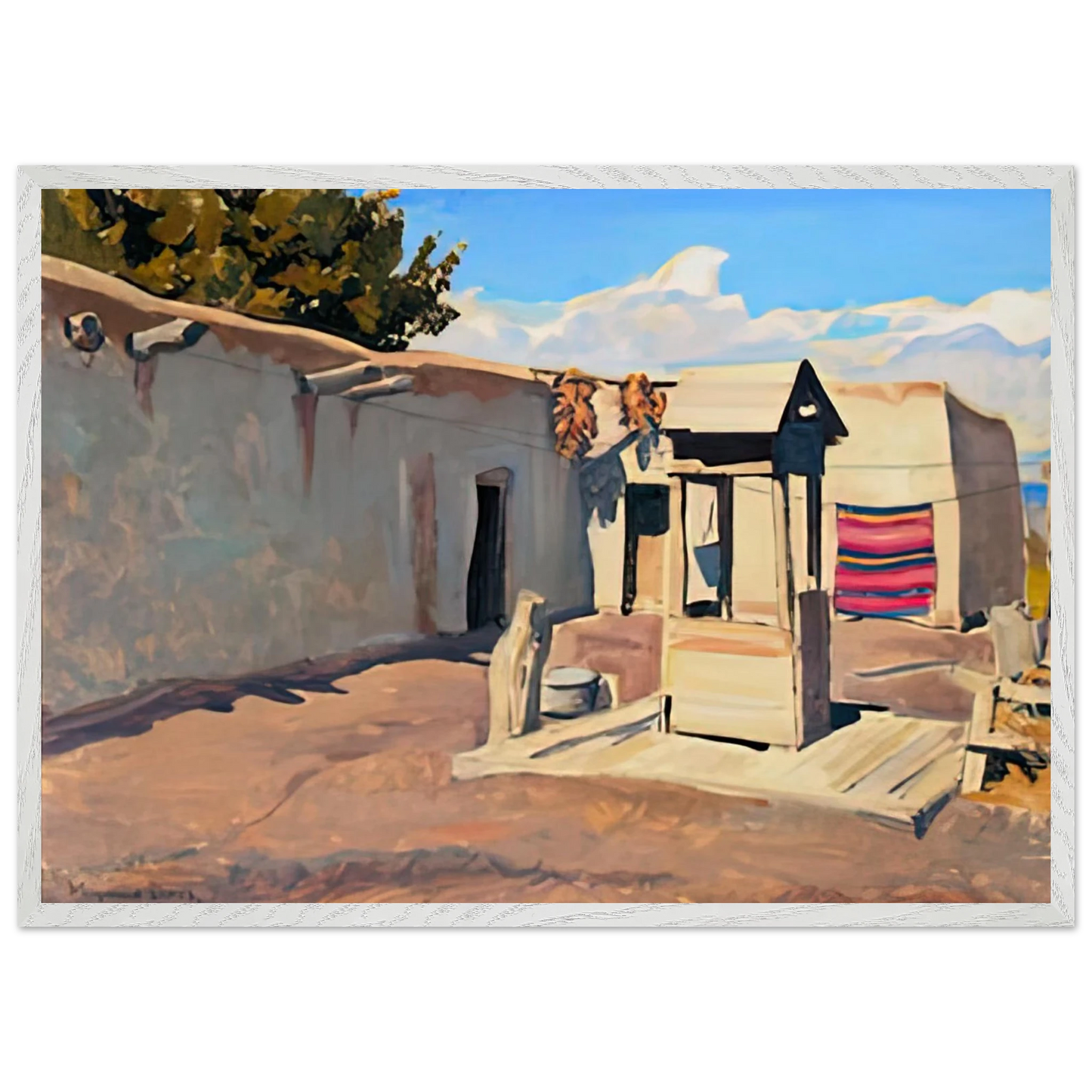 Maynard Dixon - OLD PATIO 1931 Wall art - 50x70 cm / 20x28 inches - Fine Art Poster-canvas - -