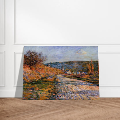 The Road to Vetheuil - claude monet Brushed Aluminum Print - 70x100 cm / 28x40 inches | claude monet Aluminum Print | claude monet Prints