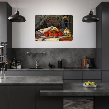 Dish of Apples - Paul Cézanne Acrylic Print - 70x100 cm / 28x40″ inches