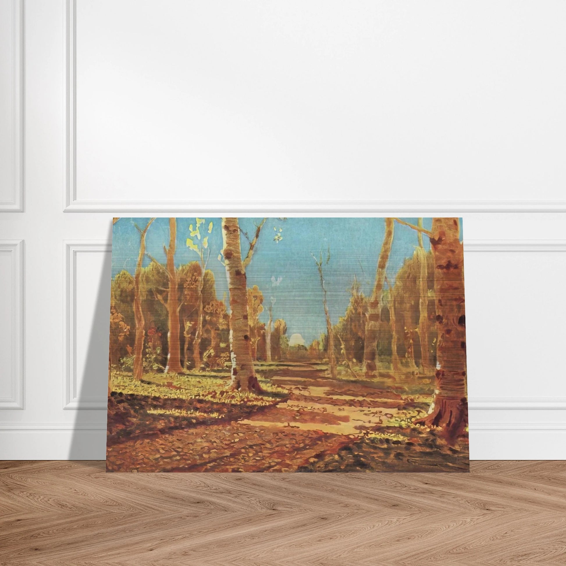 A Birch Grove - Arkhyp Kuindzhi Brushed Aluminum Print - 70x100 cm / 28x40 inches | Arkhyp Kuindzhi Aluminum Print | Arkhyp Kuindzhi Prints