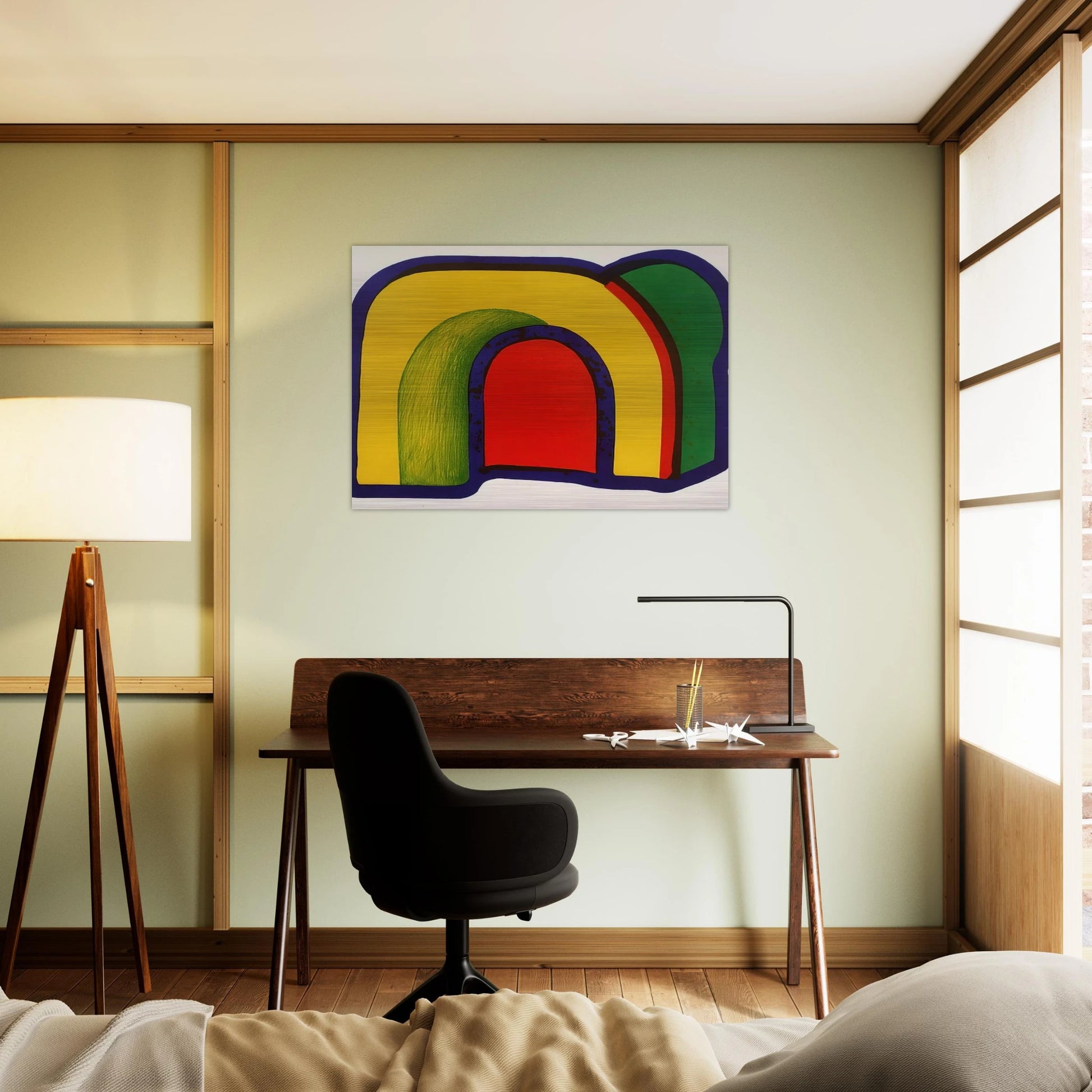 Arch - 1971 - Howard Hodgkin Brushed Aluminum Print - 70x100 cm / 28x40 inches | Howard Hodgkin Aluminum Print | Howard Hodgkin Prints