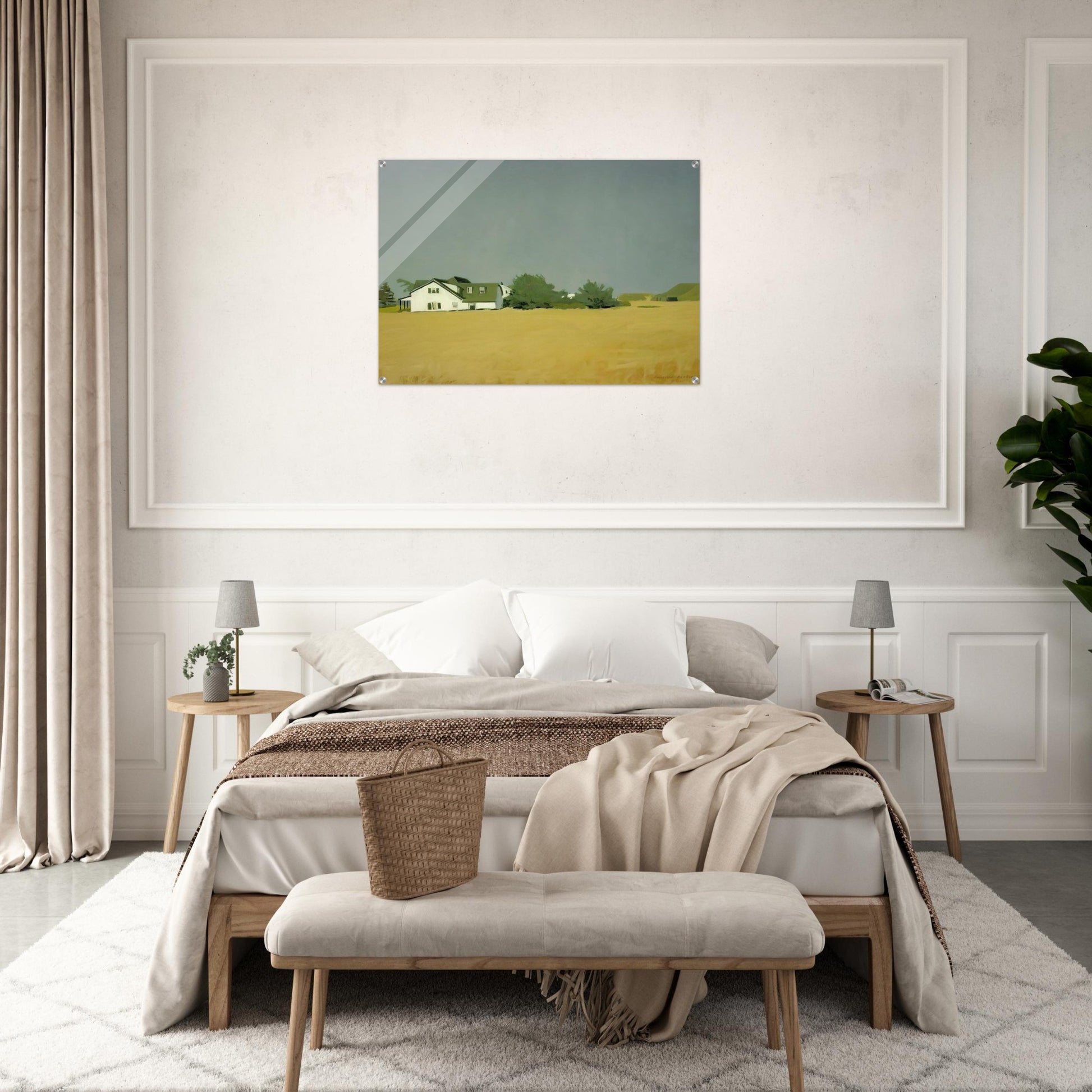 WHEAT 1960 - Fairfield Porter Acrylic Print - 70x100 cm / 28x40″ inches | Fairfield Porter Wall Art | Fairfield Porter Prints