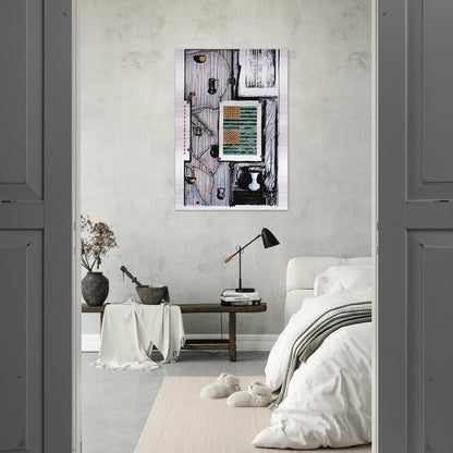 VENTRILOQUIST ULAE 235 - Jasper Johns Brushed Aluminum Print - 70x100 cm / 28x40 inches | Jasper Johns Aluminum Print | Jasper Johns Prints