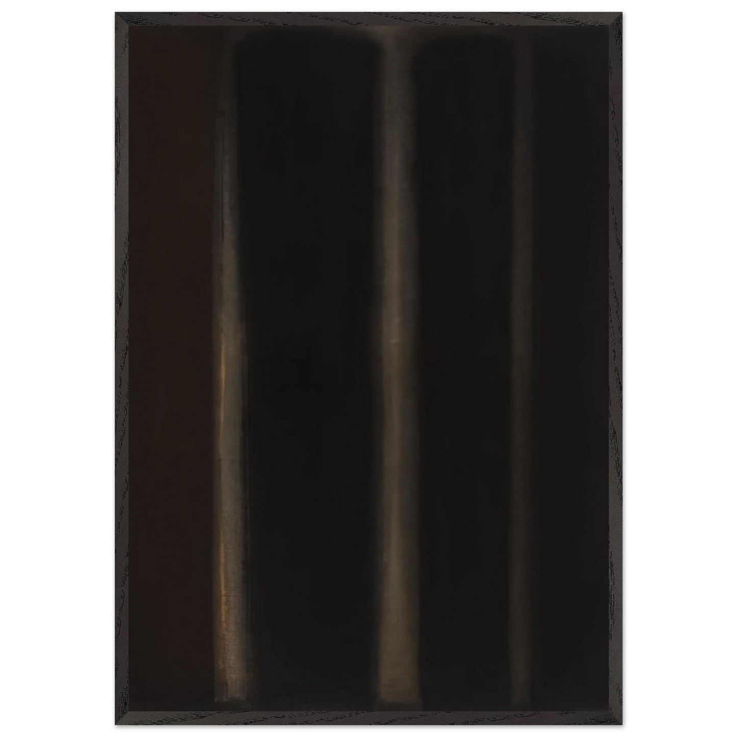 Umber Black - 1974 - Yun Hyong-keun 70x100 cm / 28x40 inches Framed Art Print – Black Wooden Frame