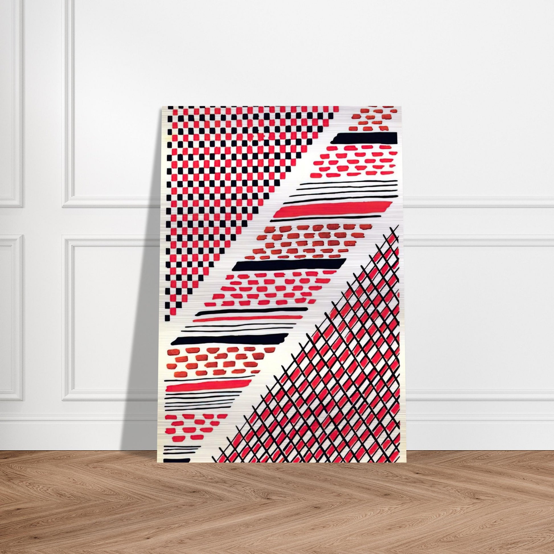 COMPOSITION 13 - Sonia Delaunay Brushed Aluminum Print - 70x100 cm / 28x40 inches | Sonia Delaunay Aluminum Print | Sonia Delaunay Prints