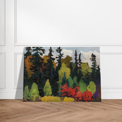 Woods, Algoma - 1918 - Lawren Harris Brushed Aluminum Print - 70x100 cm / 28x40 inches | Lawren Harris Aluminum Print | Lawren Harris Prints