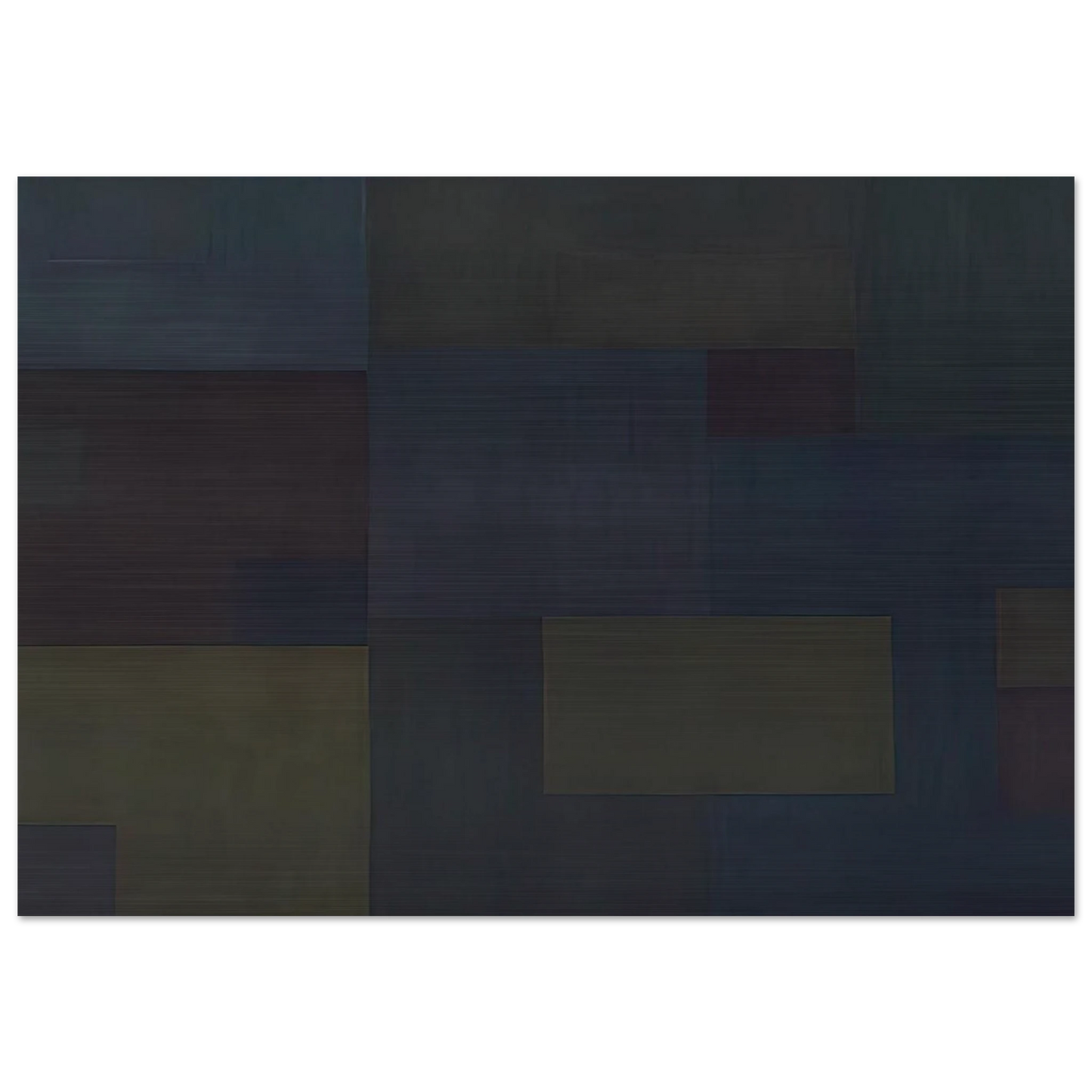 Number 17 - 1953 - Ad Reinhardt Brushed Aluminum Print - 70x100 cm / 28x40 inches | Ad Reinhardt Aluminum Print | Ad Reinhardt Prints