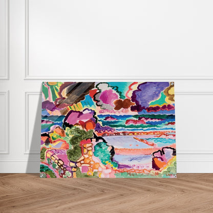 L'orage sur Bréhât - 1956 - Charles Lapicque Acrylic Print - 70x100 cm / 28x40″ inches | Charles Lapicque Wall Art | Charles Lapicque Prints