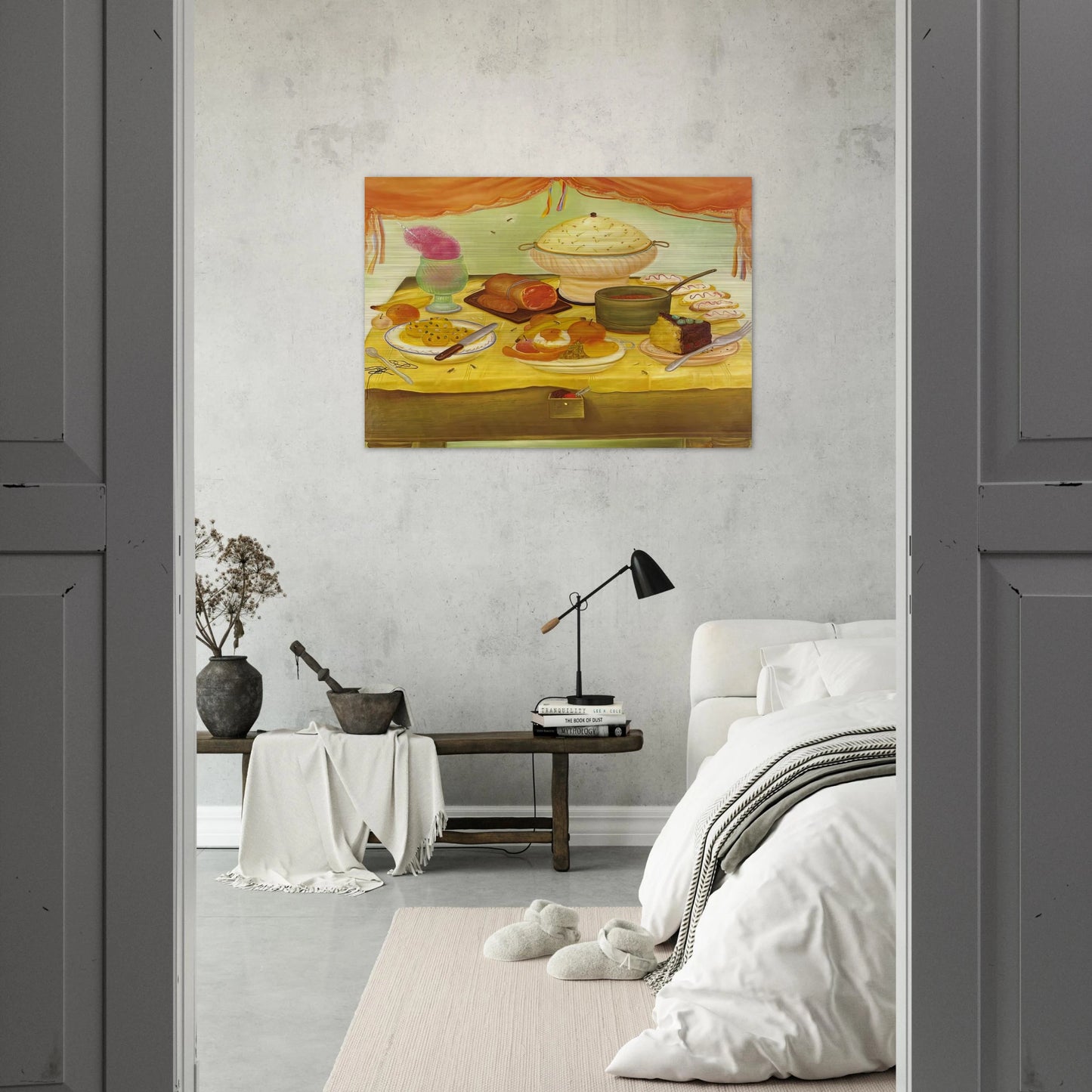 STILL LIFE - Fernando Botero Brushed Aluminum Print - 70x100 cm / 28x40 inches | Fernando Botero Aluminum Print | Fernando Botero Prints