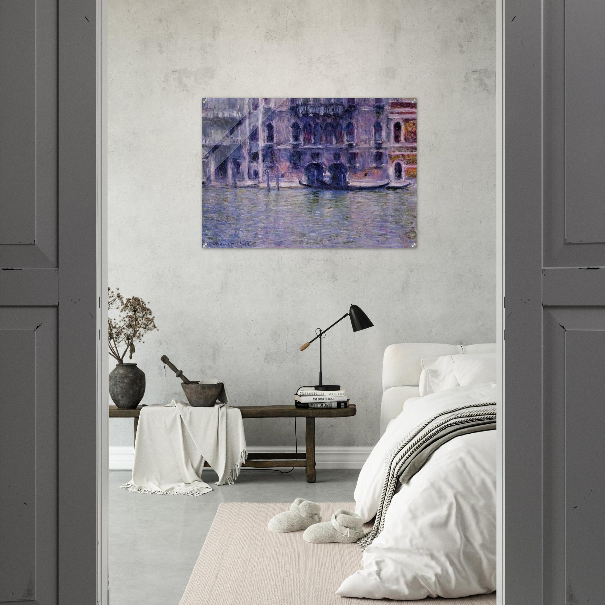 Palazzo da Mulla - claude monet Acrylic Print - 70x100 cm / 28x40″ inches