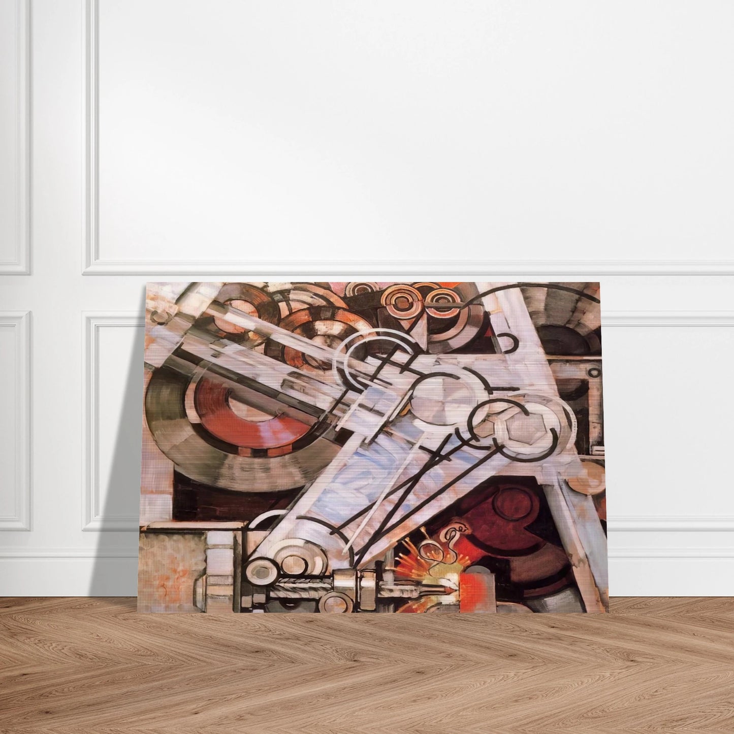 Drill - Frantisek Kupka Brushed Aluminum Print - 70x100 cm / 28x40 inches | Frantisek Kupka Aluminum Print | Frantisek Kupka Prints