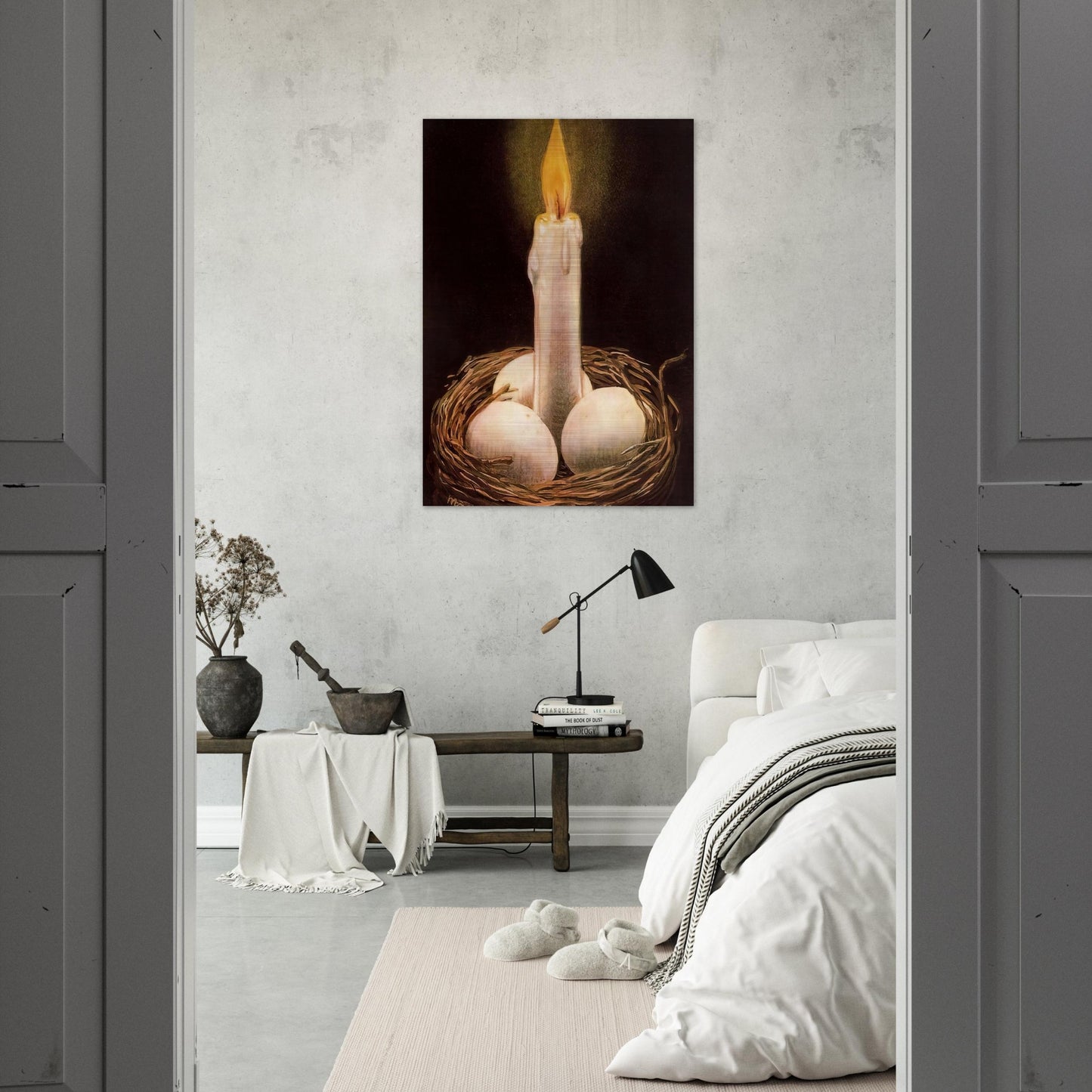 THE IMAGINATIVE FACULTY 1948 - Rene Magritte Brushed Aluminum Print - 70x100 cm / 28x40 inches | Rene Magritte Aluminum Print | Rene Magritte Prints