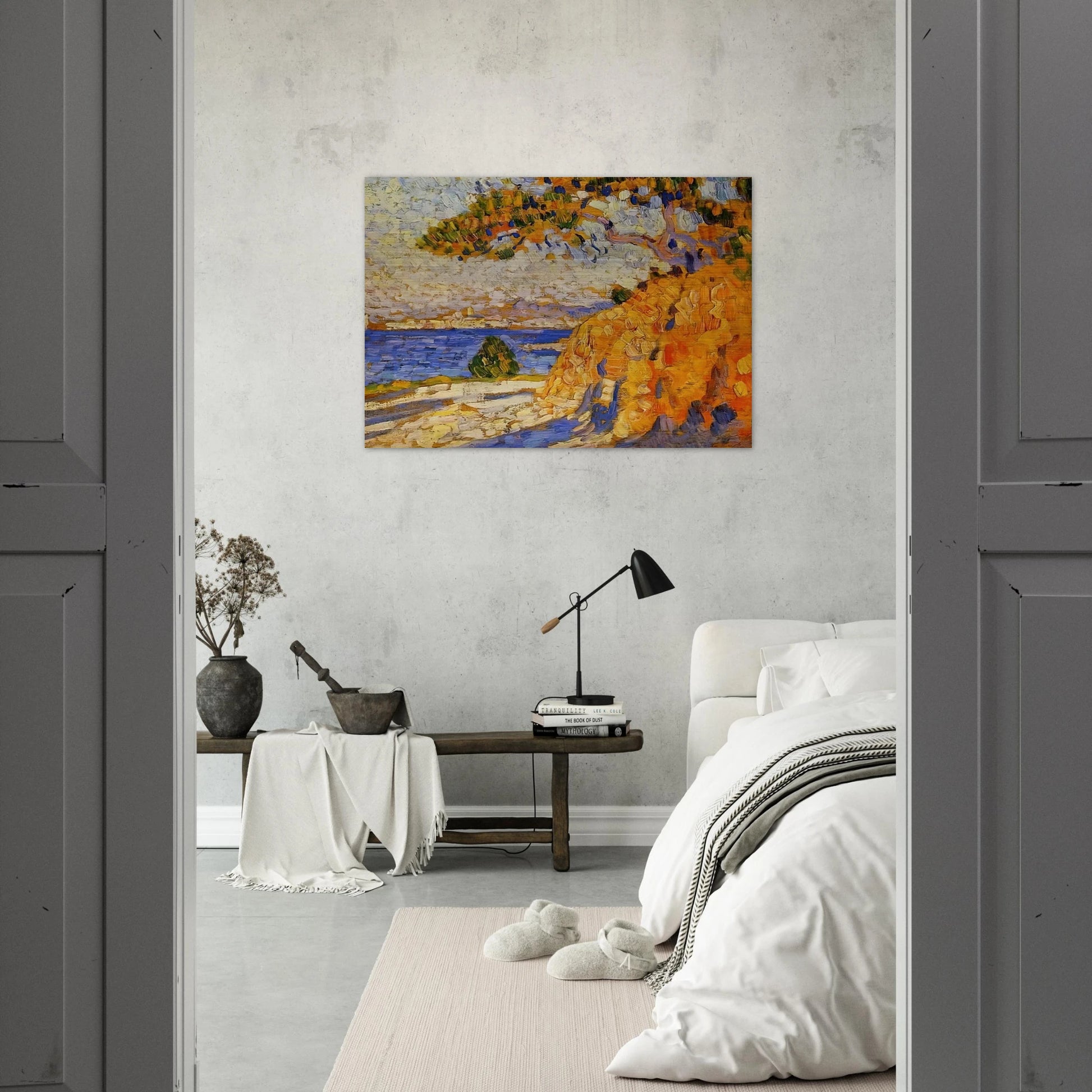 MIDI LANDSCAPE - Theo van Rysselberghe Brushed Aluminum Print - 70x100 cm / 28x40 inches | Theo van Rysselberghe Aluminum Print | Theo van Rysselberghe Prints
