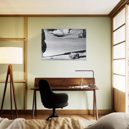 DESIGN FOR THE SET OF THE FILM SPELLBOUND - Salvador Dali Brushed Aluminum Print - 70x100 cm / 28x40 inches | Salvador Dali Aluminum Print | Salvador Dali Prints