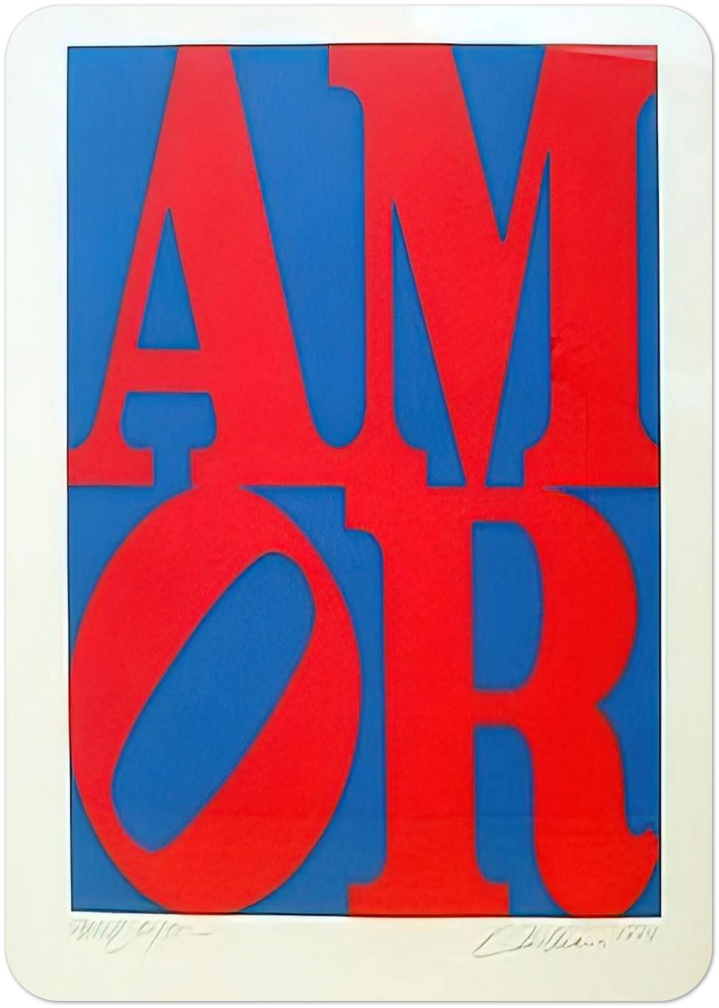 Amor By Robert Indiana Pack of 10 Post Cards | Robert Indiana Post Cards | A6 (10.5 x 14.8 cm) - 4.1 x 5.8 inches
