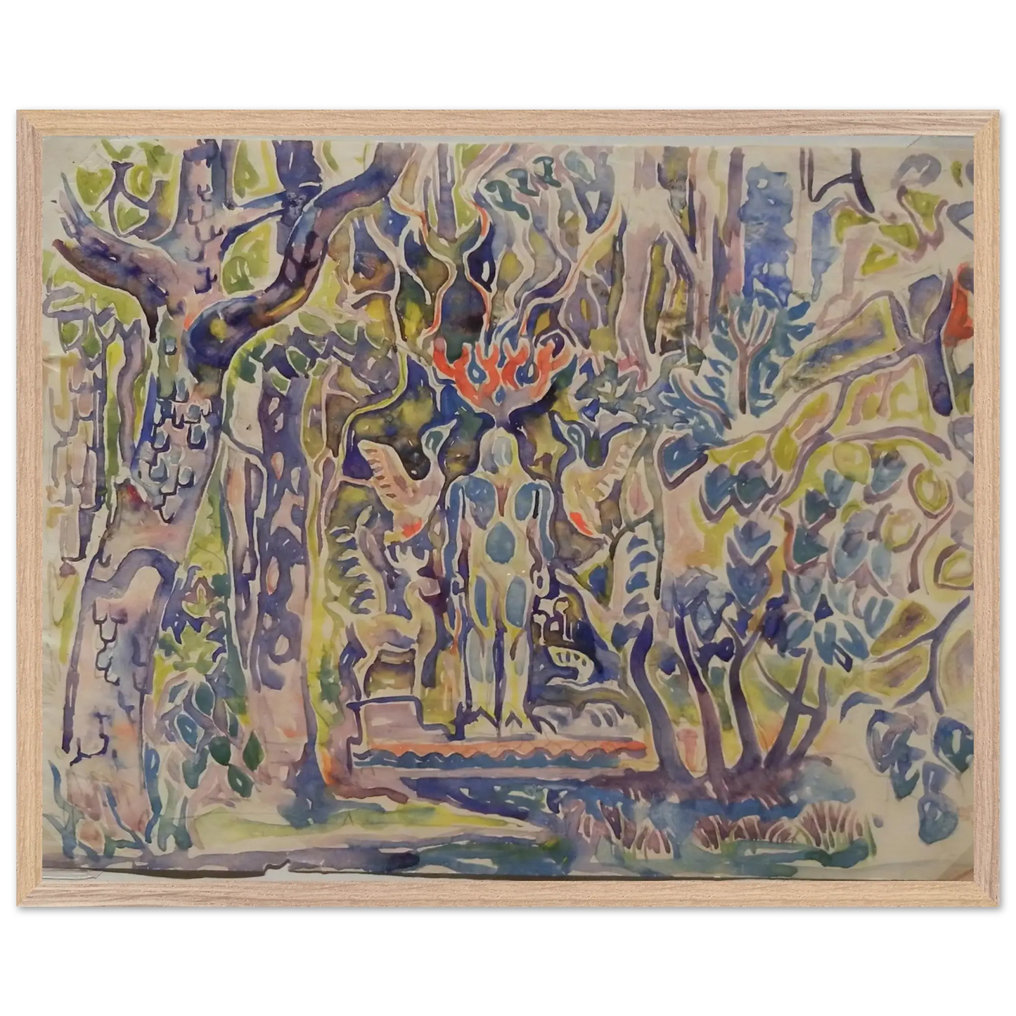 Walter Inglis Anderson - Walter Anderson Wall art - 50x70 cm / 20x28 Inches - Premium Wooden Framed Poster With Fine Art Paper - Wood frame