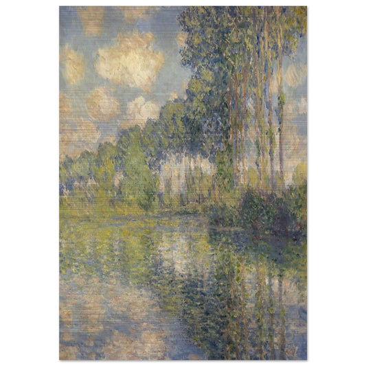 Poplars on the Epte - claude monet Brushed Aluminum Print - 70x100 cm / 28x40 inches | claude monet Aluminum Print | claude monet Prints