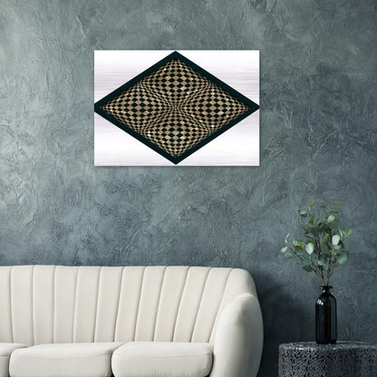 Oggetto ottico dynamico - Op Art - Dadamaino Brushed Aluminum Print - 70x100 cm / 28x40 inches | Dadamaino Aluminum Print | Dadamaino Prints