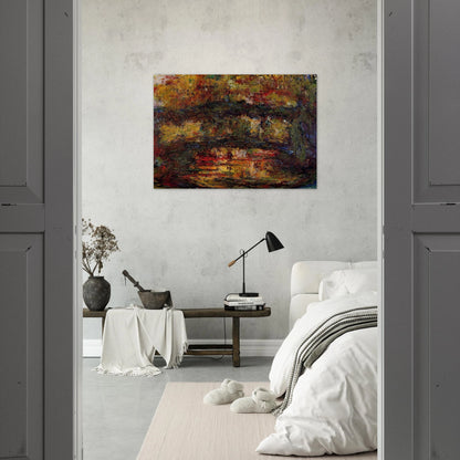 The Japanese Bridge 4 - claude monet Brushed Aluminum Print - 70x100 cm / 28x40 inches | claude monet Aluminum Print | claude monet Prints