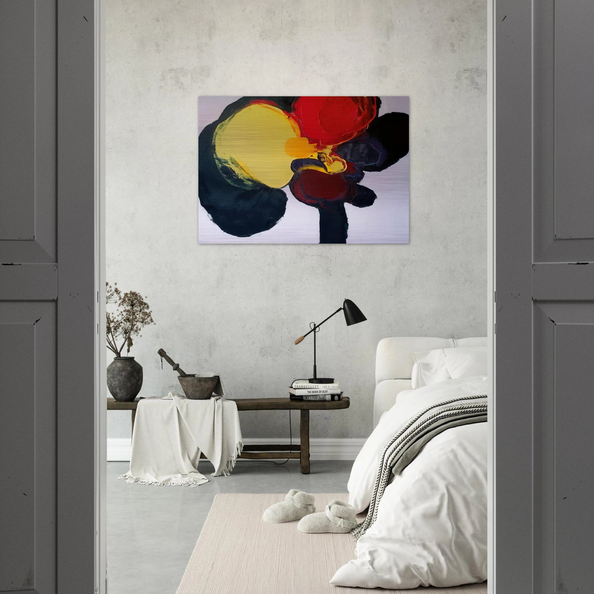 COMPOSITION 1965 - Luis Feito Brushed Aluminum Print - 70x100 cm / 28x40 inches | Luis Feito Aluminum Print | Luis Feito Prints