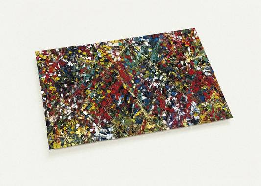 Composition By Jean-Paul Riopelle Pack of 10 Post Cards | Jean-Paul Riopelle Post Cards | A6 (10.5 x 14.8 cm) - 4.1 x 5.8 inches