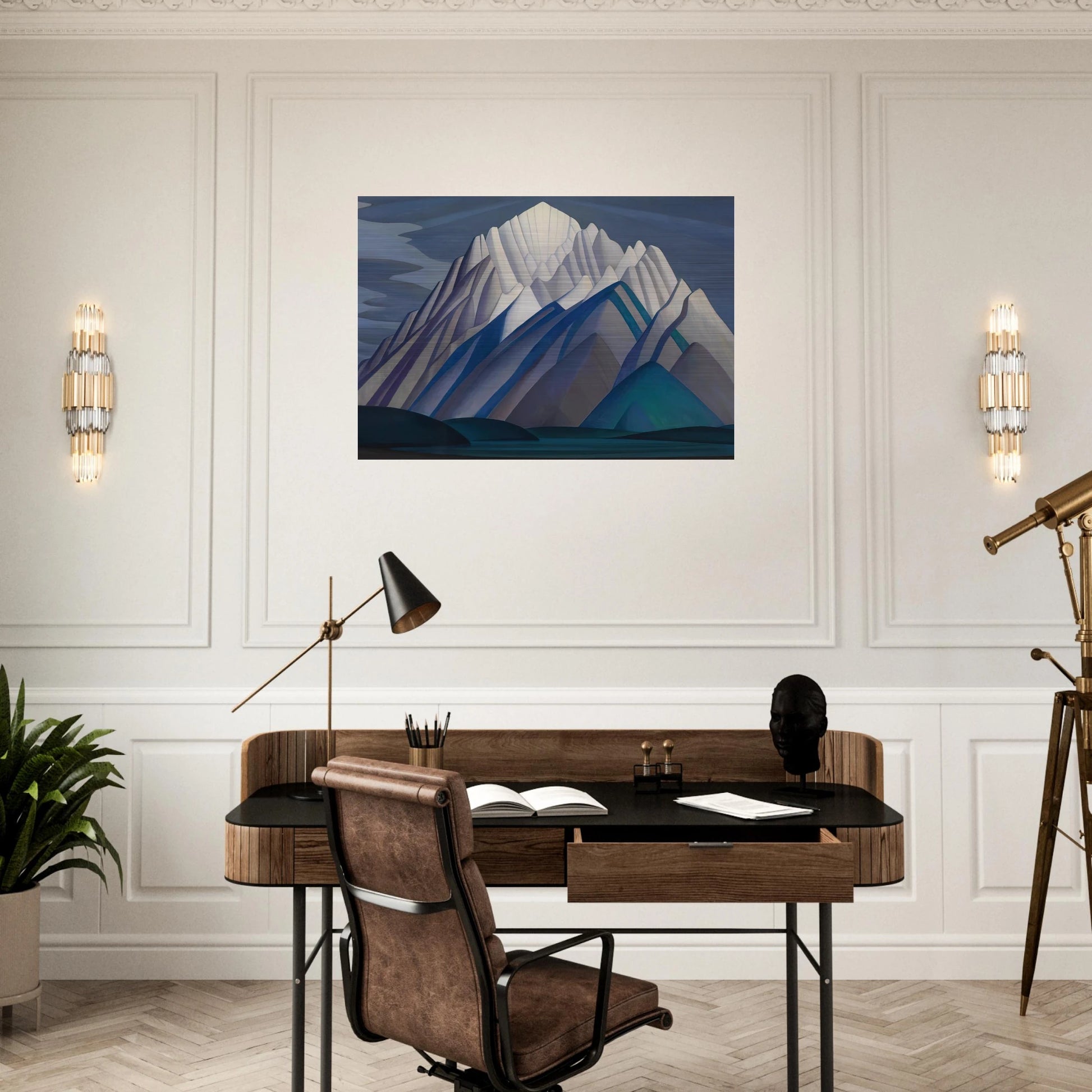 Mountain Forms - 1926 - Lawren Harris Brushed Aluminum Print - 70x100 cm / 28x40 inches | Lawren Harris Aluminum Print | Lawren Harris Prints