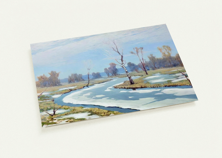 Early spring By Arkhyp Kuindzhi Pack of 10 Post Cards | Arkhyp Kuindzhi Post Cards | A6 (10.5 x 14.8 cm) - 4.1 x 5.8 inches