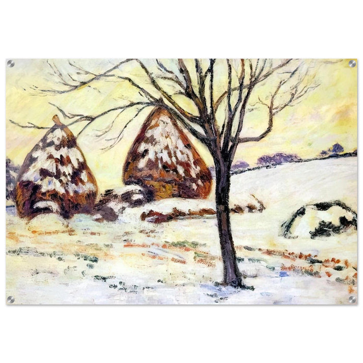 Effts de neige à Palaiseau - 1883 - Armand Guillaumin Acrylic Print - 70x100 cm / 28x40″ inches | Armand Guillaumin Wall Art | Armand Guillaumin Prints