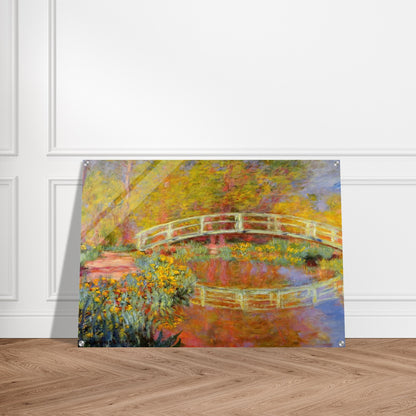 The Japanese Bridge The Bridge in Monet's Garden - claude monet Acrylic Print - 70x100 cm / 28x40″ inches