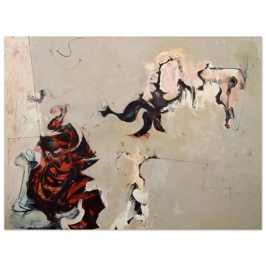 Charles Lapicque - Untitled - 1959  75x100 cm / 30x40inches Fine Art Poster