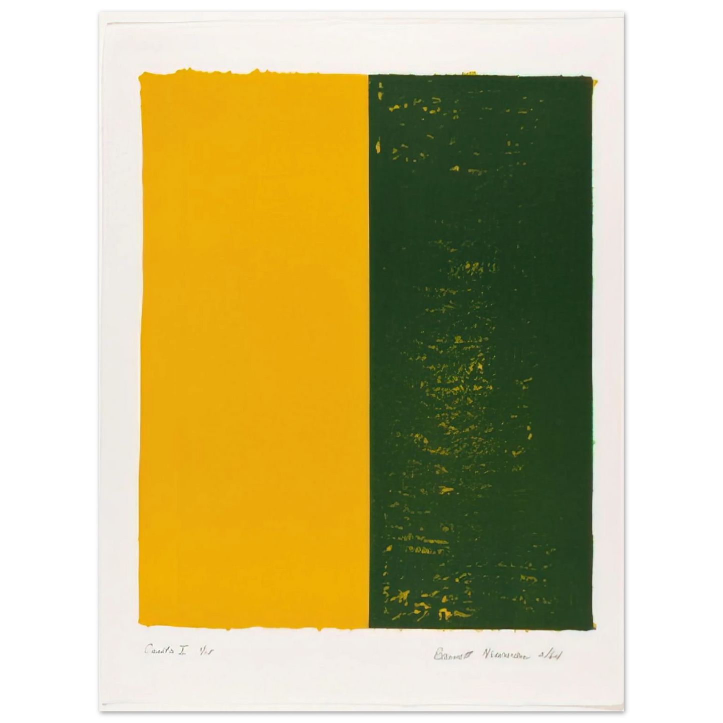 Barnett Newman - Canto X  75x100 cm / 30x40inches Fine Art Poster