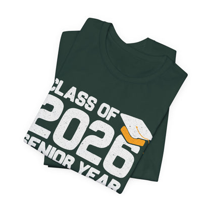 T-shirt de l'année de terminale 2026, T-shirt de graduation, Cadeau de graduation unisexe, Vêtements pour lycéens en terminale, T-shirt pour étudiants en route vers le collège
