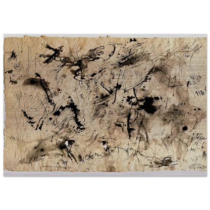 UNTITLED 1951 1 - Jackson Pollock Brushed Aluminum Print - 70x100 cm / 28x40 inches | Jackson Pollock Aluminum Print | Jackson Pollock Prints