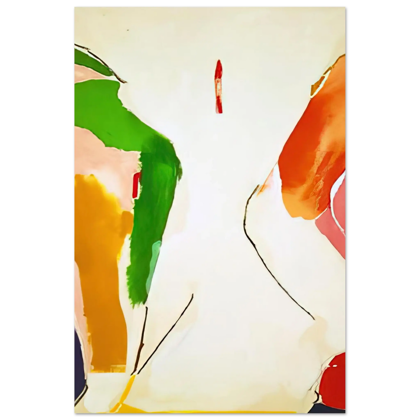 Helen Frankenthaler - Living Edge - 1973 Wall art - A2 (42 x 59.4  cm) - Fine Art Poster - -
