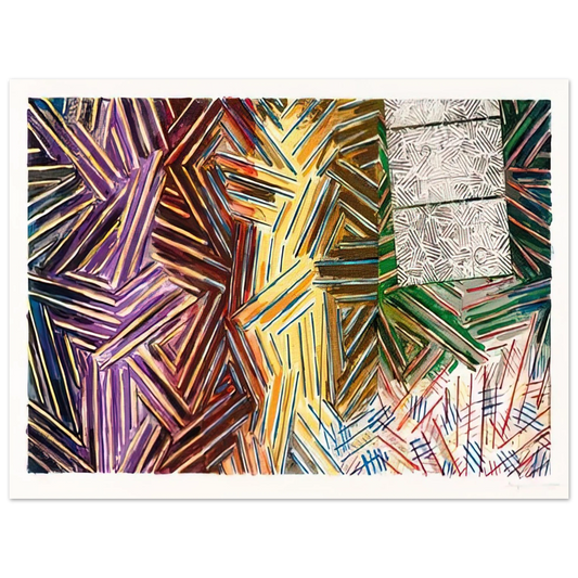 Jasper Johns - BETWEEN THE CLOCK AND THE BED 1989 0  75x100 cm / 30x40inches Fine Art Poster