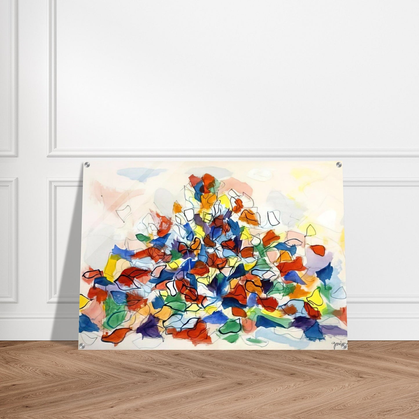 Color Abstraction - 1967 - Robert Goodnough Acrylic Print - 70x100 cm / 28x40″ inches