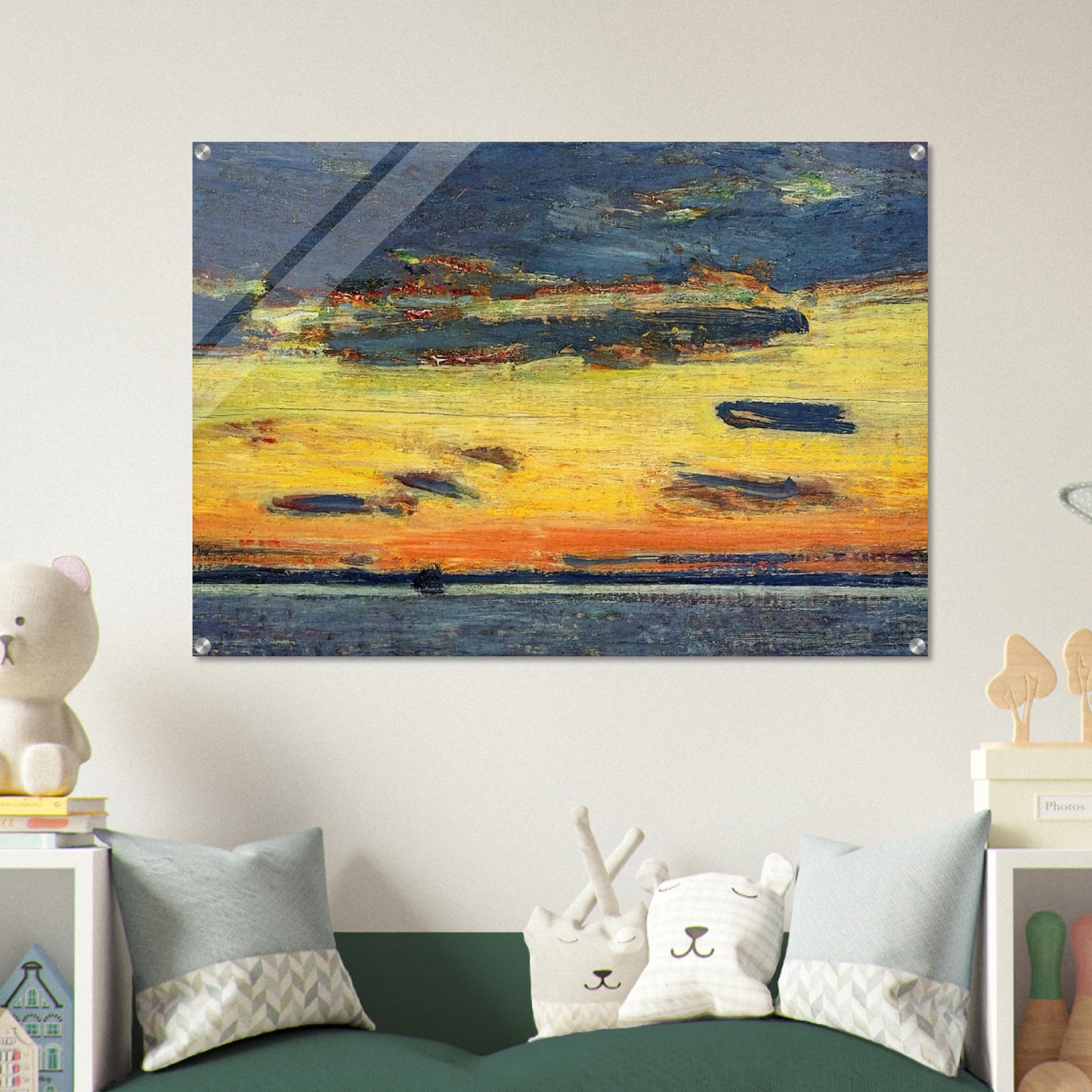 Sunset on the Sea - Childe Hassam Acrylic Print - 70x100 cm / 28x40″ inches | Childe Hassam Wall Art | Childe Hassam Prints